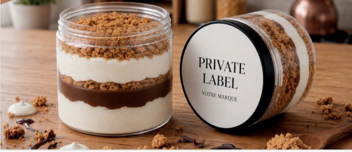 Pots Di Dolce en marque privée, étiquette personnalisable