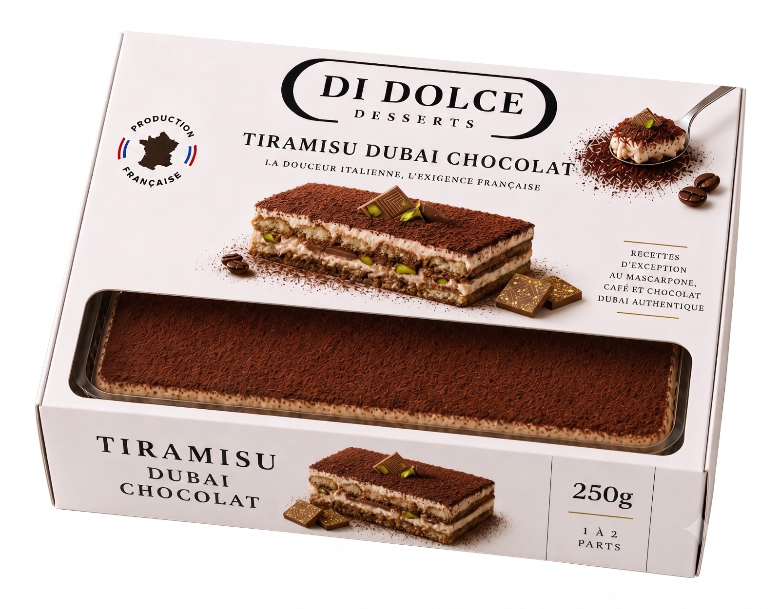 Tiramisù Dubaï Chocolat — boîte 250 g
