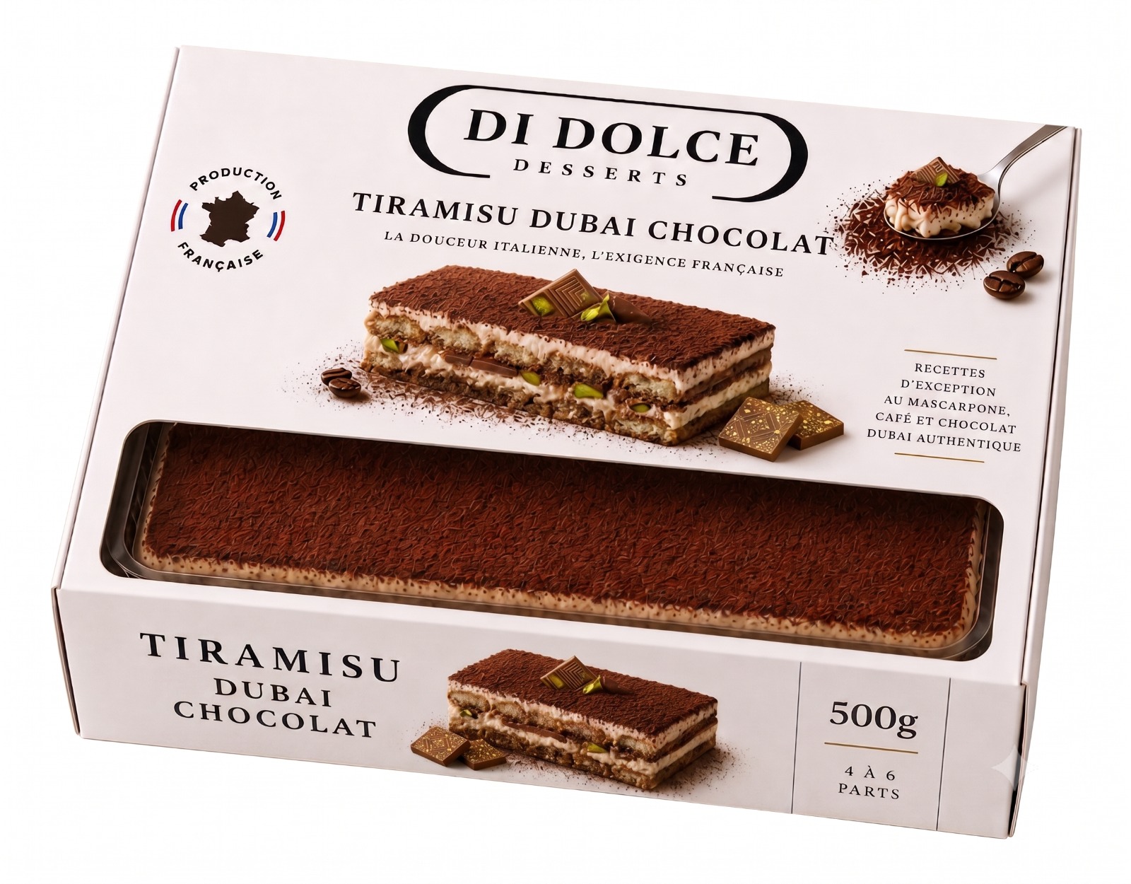 Tiramisù Dubaï Chocolat — boîte 500 g